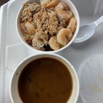 Tejun The Texas Cajun- Robinson - Shrimp, sausage and crab gumbo to go. When I opened the lid on the sauce and saw how dark I knew it would be good. - Cajun/Creole Near Me - Robinson, Texas Tejun The Texas Cajun- Robinson - Shrimp, sausage and crab gumbo to go. When I opened the lid on the sauce and saw how dark I knew it would be good. - Cajun/Creole Near Me - Robinson, Texas