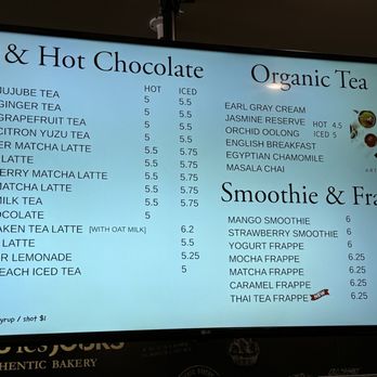Tous Les Jours - Menu - Desserts Near Me - Los Angeles, California