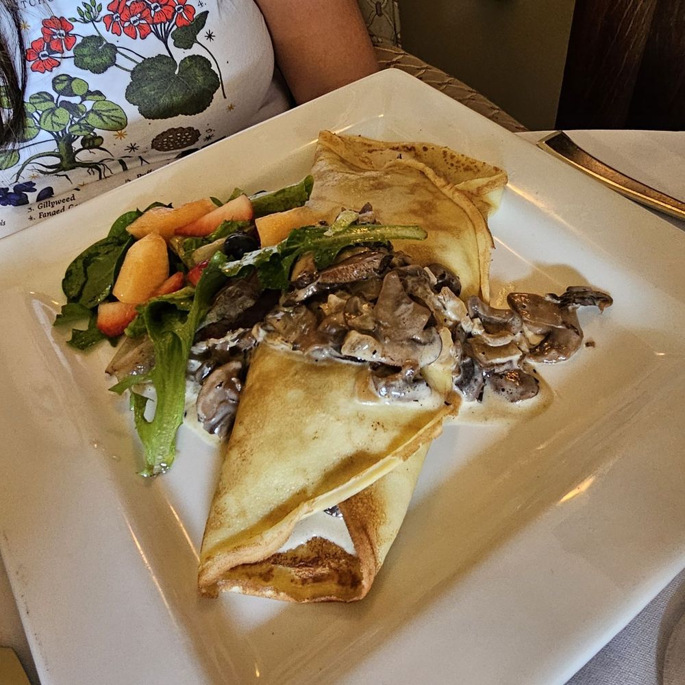 Suzette's Creperie - Wild mushroom crepe - French Near Me - Wheaton, Illinois Suzette's Creperie - Wild mushroom crepe - French Near Me - Wheaton, Illinois