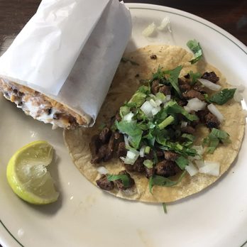 El Pollo Maniaco - Half Carne asada burrito and carne asada taco. - Breakfast & Brunch Near Me - Tanner, Alabama El Pollo Maniaco - Half Carne asada burrito and carne asada taco. - Breakfast & Brunch Near Me - Tanner, Alabama