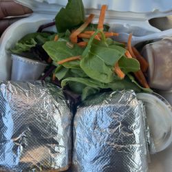 Village Coffee - F. Mexican Burrito with side salad