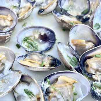 Oystertale - Local Purple Savory Clams in White Wine broth. - Tapas/Small Plates Near Me - Friday Harbor, Washington