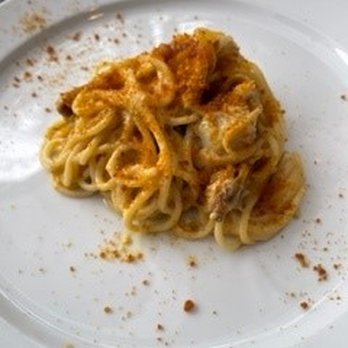 The River Cafe - spaghetti with clams and bottarga - Italian Near Me - London, XGL