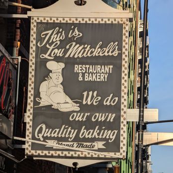 Lou Mitchell's - Front sign - Breakfast & Brunch Near Me - Chicago, Illinois Lou Mitchell's - Front sign - Breakfast & Brunch Near Me - Chicago, Illinois