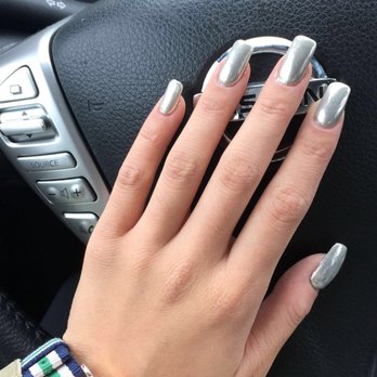 LA Nails - Acrylic fill ($33) + chrome powder ($10) - Nail Salons Near Me - Northfield, Minnesota