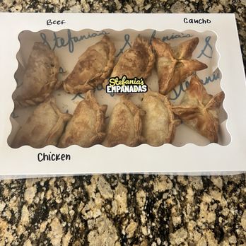 Stefania's Empanadas - Dozen of mixed empanadas (chicken, ground beef and brisket) - Desserts Near Me - McKinney, Texas Stefania's Empanadas - Dozen of mixed empanadas (chicken, ground beef and brisket) - Desserts Near Me - McKinney, Texas