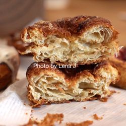 King Arthur Baking Company - Inside of Kouign-Amman ($4.50) - good! Better than the morning bun.