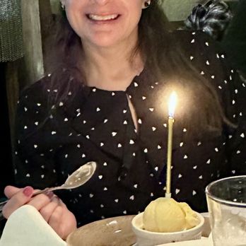 Gary’s Supper Club - Birthday girl got a yummy brownie topped with ice cream and a candle. - Supper Clubs Near Me - Lakeville, Minnesota