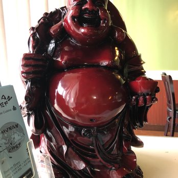 Hunan Chef - Buddha art work admired while waiting for To Go lunch! - Chinese Near Me - Cedar Park, Texas