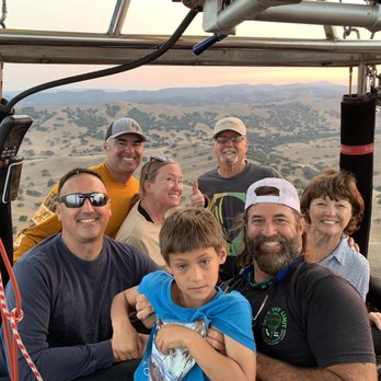 Sky's The Limit Ballooning - Family with the pilot and stepson. - Hot Air Balloons Near Me - Los Olivos, California