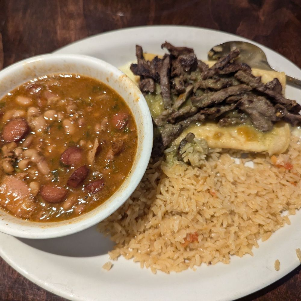 Los Charros - Enchiladas Los Charros  That's rice and beans!! Best I have ever had! - Mexican Near Me - Rock Spring, Georgia