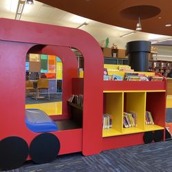 Bedford Public Library - Book train