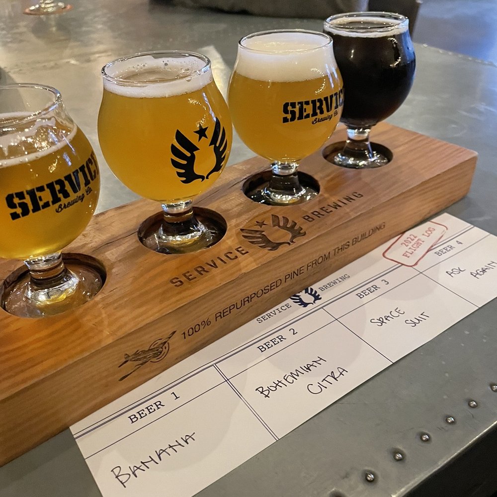 Service Brewing - Flight! - Breweries Near Me - Savannah, Georgia Service Brewing - Flight! - Breweries Near Me - Savannah, Georgia