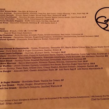 Social - Regular menu - New American Near Me - Costa Mesa, California