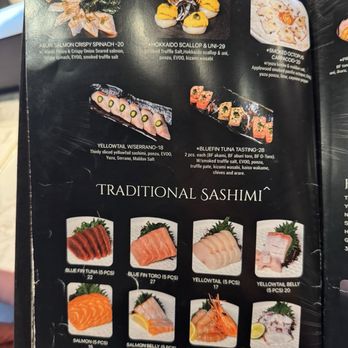 Origami Handroll x Kushiyaki - Brea - SASHIMI MENU as of SEPTEMBER 2025 - Sushi Bars Near Me - Brea, California Origami Handroll x Kushiyaki - Brea - SASHIMI MENU as of SEPTEMBER 2025 - Sushi Bars Near Me - Brea, California