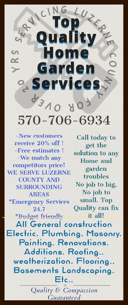 Slide of Top Quality Home Garden Services