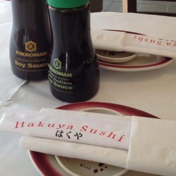 Hakuya Sushi - Table setting - Sushi Bars Near Me - Buffalo Grove, Illinois Hakuya Sushi - Table setting - Sushi Bars Near Me - Buffalo Grove, Illinois