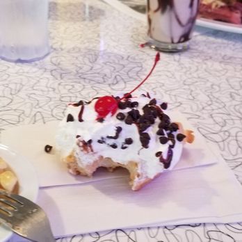 Sunliner Diner - All milkshakes come w the waffle on top. Delish! - Diners Near Me - Pigeon Forge, Tennessee Sunliner Diner - All milkshakes come w the waffle on top. Delish! - Diners Near Me - Pigeon Forge, Tennessee
