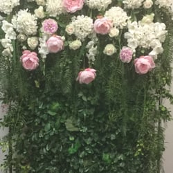 Pretty Petals - Wedding flowers wall now for hire,  call us on 82727778 for a quote.