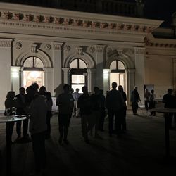 Kursalon - Outside lounge adjacent to concert hall.  Nice break from the heat inside.