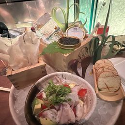 Ceviche with caviar Ceviche with caviar