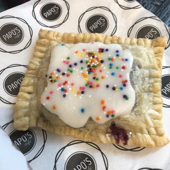 Papo's Cafe - Homemade pop tarts with raspberry filling and flaky outside - Cafes Near Me - Springfield, Illinois