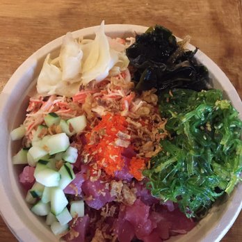 Poke Jay - Regular size Tuna and Krab poke bowl (approx. $16 including tax). - Poke Near Me - Boca Raton, Florida Poke Jay - Regular size Tuna and Krab poke bowl (approx. $16 including tax). - Poke Near Me - Boca Raton, Florida
