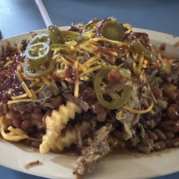 Loaded pig fries Loaded pig fries