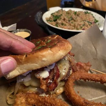 Stumble Stilskins - The goodness inside this amazing burger! - Burgers Near Me - Greensboro, North Carolina Stumble Stilskins - The goodness inside this amazing burger! - Burgers Near Me - Greensboro, North Carolina