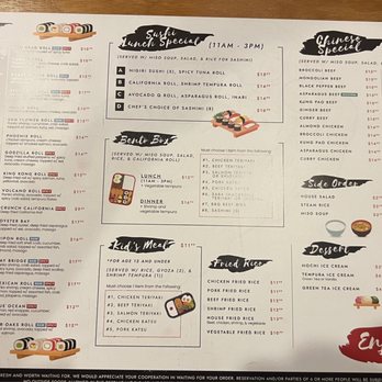 Yummy Sushi - Menu - Japanese Near Me - Ripon, California