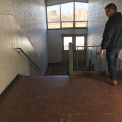 Barile Environmental Inc. - Asbestos floor tile and mastic (before)