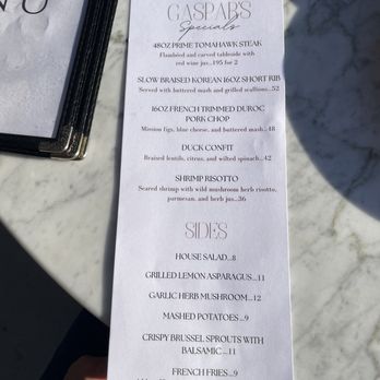 Gaspar's Restaurant - Menu - Spanish Near Me - Temecula, California
