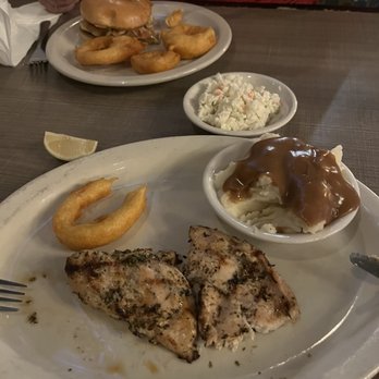 The BLVD Grill - Lemon chicken with mashed potatoes , gravy & cole slaw. Burger with bacon and Gouda cheese + onion rings. - American Near Me - Lexington, Kentucky The BLVD Grill - Lemon chicken with mashed potatoes , gravy & cole slaw. Burger with bacon and Gouda cheese + onion rings. - American Near Me - Lexington, Kentucky