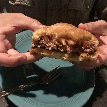 Fire + Ice - My husband's burger - American Near Me - Boston, Massachusetts
