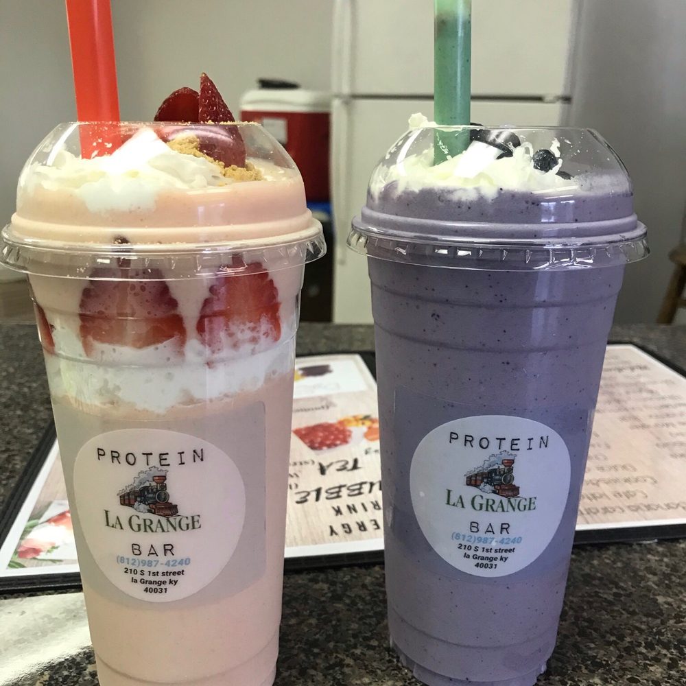La Grange Protein Bar - Strawberry shortcake and blueberry muffin - Juice Bars & Smoothies Near Me - La Grange, Kentucky La Grange Protein Bar - Strawberry shortcake and blueberry muffin - Juice Bars & Smoothies Near Me - La Grange, Kentucky