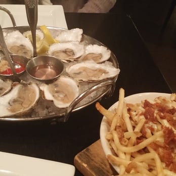 Moonstones - Apps: oysters on the half shell and duck "crack" poutine fries. - Live/Raw Food Near Me - Chelmsford, Massachusetts