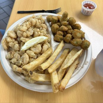 The Shrimp Dock - Alcoa - Popcorn shrimp, rice, okra, fries - Seafood Near Me - Alcoa, Tennessee