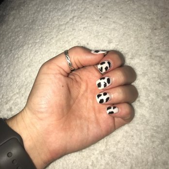 Mint Nails And Spa - Cow print! - Nail Salons Near Me - Edmond, Oklahoma
