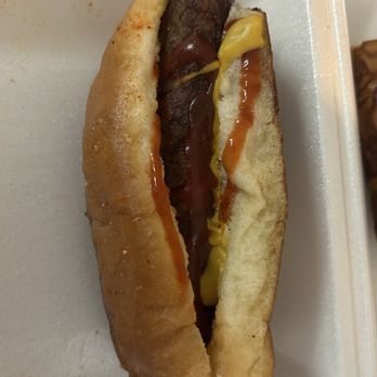 Leos Hotdog Stand - My "naked" dog - Hot Dogs Near Me - Chandler, Arizona