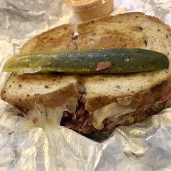 Chubby's Gyros - Reuben on rye with the worst (warm and squishy) pickle. - Hot Dogs Near Me - Algonquin, Illinois