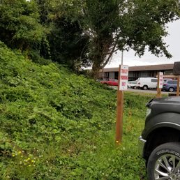 Look for the 5 limited spots for trolley parking in the paid parking lot corner ;) Look for the 5 limited spots for trolley parking in the paid parking lot corner ;)