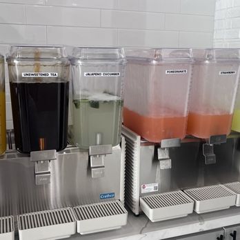 Hummus Republic - So many beverages to choose from! - Mediterranean Near Me - Houston, Texas