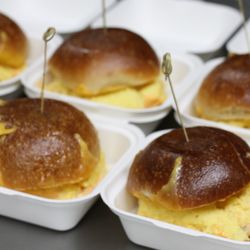 Bastyr University - Organic egg sandwich on sea wolf bakery brioche bun