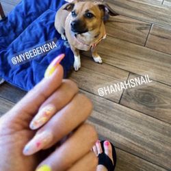 Hanah's Nail - That summer set!! Doggy Approved;-p