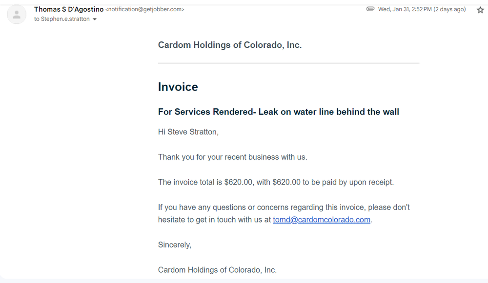 Slide of Cardom Plumbing & Heating