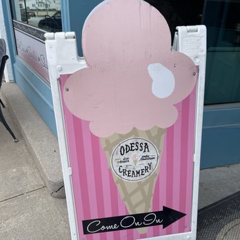 Odessa Creamery - Sign - Ice Cream & Frozen Yogurt Near Me - Odessa, Missouri Odessa Creamery - Sign - Ice Cream & Frozen Yogurt Near Me - Odessa, Missouri