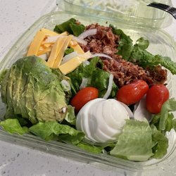 Cobb salad- I took off all of the onions and some of the bacon bits before the photo was taken.
