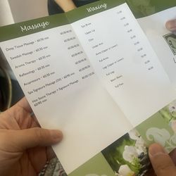 Lux Spa - Prices for massage and waxes