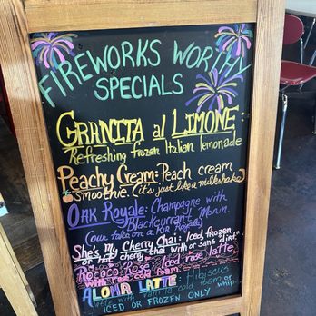 Oakview Coffee - Drink specials board - Coffee & Tea Near Me - Decatur, Georgia
