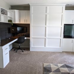 Thompson Home Creations - Bedroom/Office renovation with desk & murphy bed